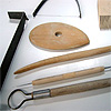 陶芸教室で使用する道具。